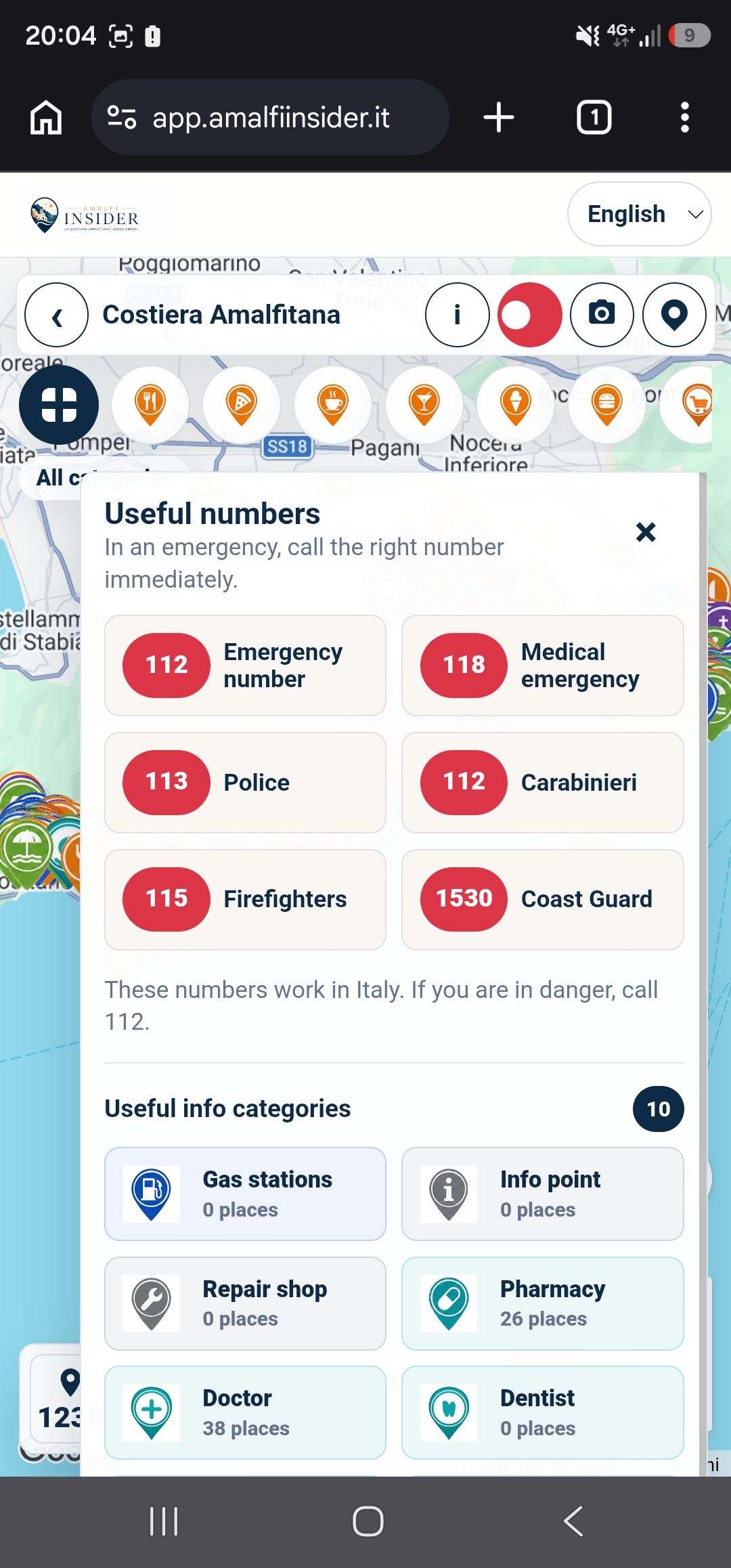 Numeri e servizi utili